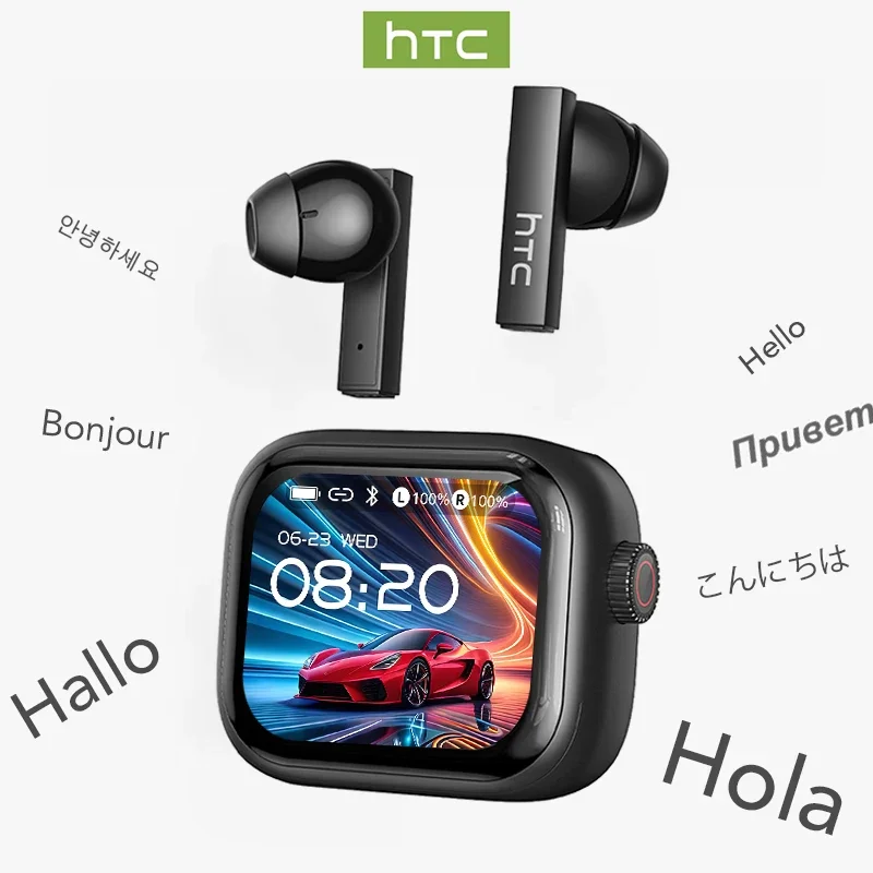 Tws Earbuds Bluetooth 5.3 - [Tela Ultra HD] HTC NE40 Fones