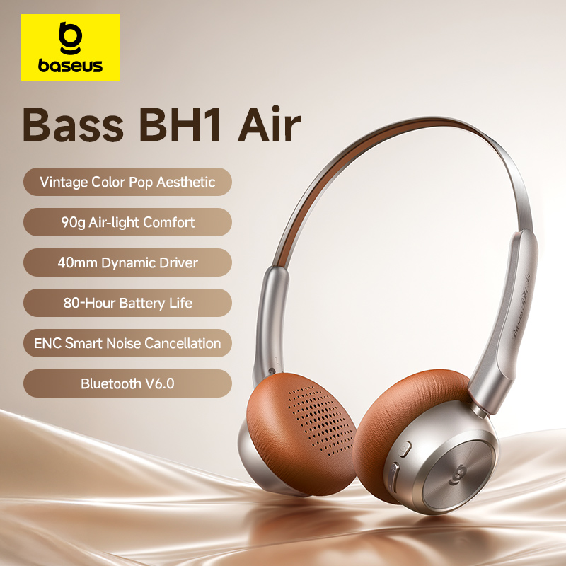 Anc Wireless Over Ear Headphones - Fones de Ouvido Sem Fio Baseus