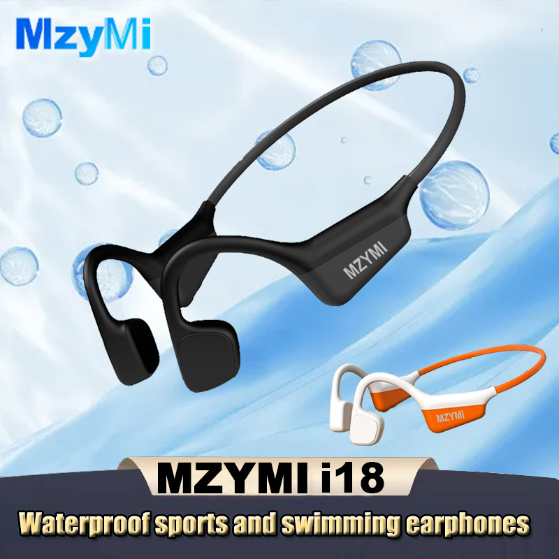 Tws Earbuds Bluetooth 5.3 - Mzymi i18 pro condução óssea earbud