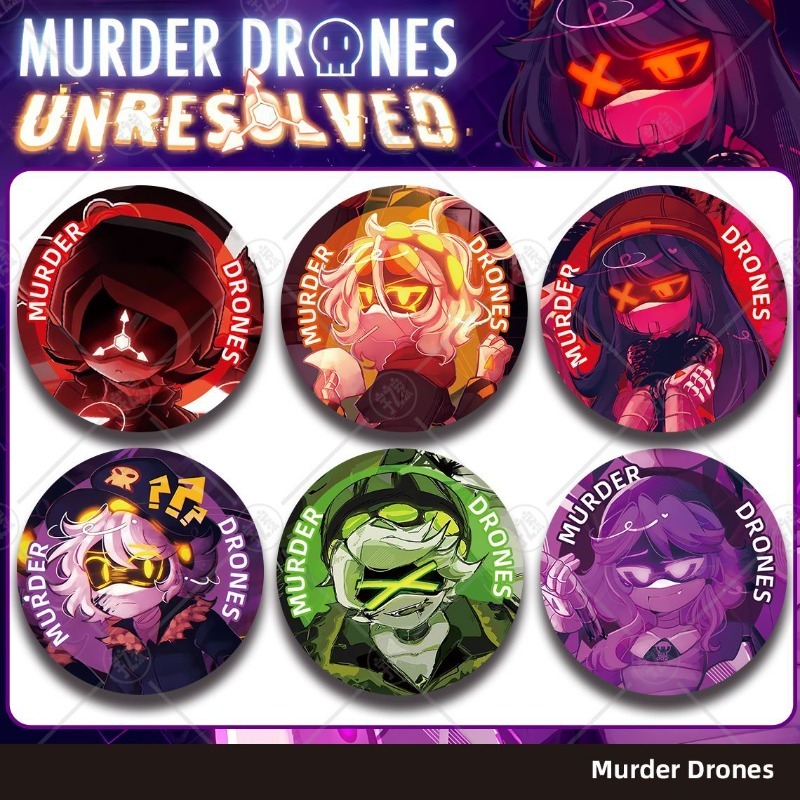 Drones - Murder Drones: Broche de Metal Decorativo