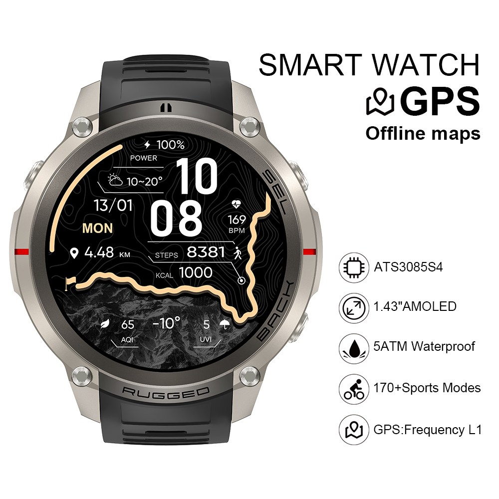 Smartwatches - Relógio Inteligente DM59 2026 com Mapa