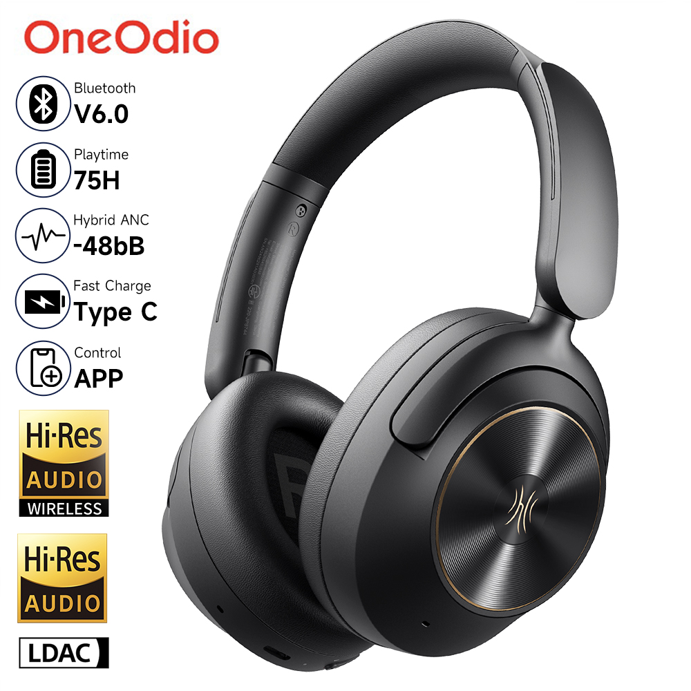 Anc Wireless Over Ear Headphones - Oneodio A6 ANC Fones de ouvido