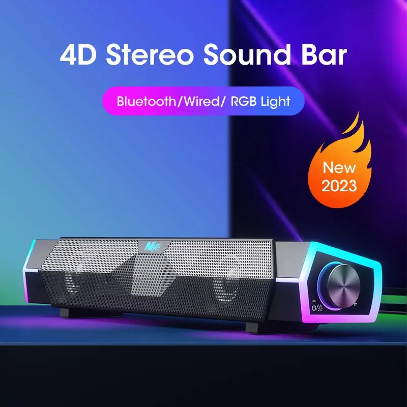 Barra de som estéreo 4d, alto- - Rgb Computer Soundbar For Pc avaliação e preço
