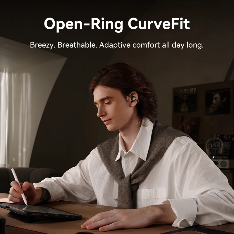 Baseus mc1 pro clipe de orelha - Open Ear Air Conduction Headphones avaliação e preço