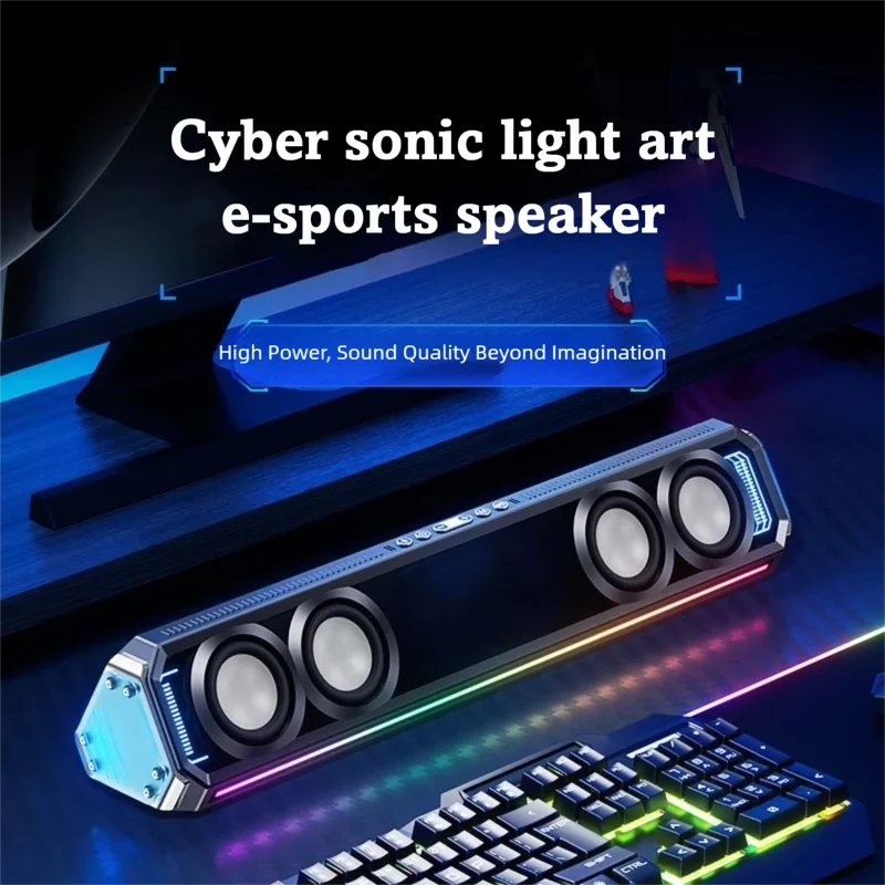 Soundbar para Jogos com Luz RG - Rgb Computer Soundbar For Pc avaliação e preço
