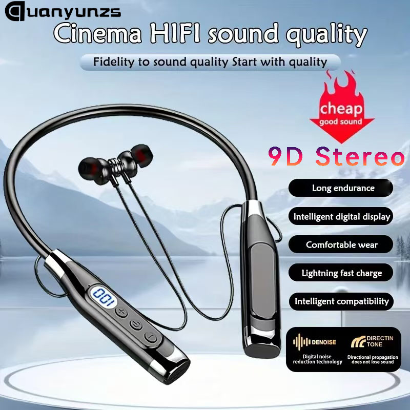 Verdadeiro estéreo sem fio fon - Magnetic Neckband Sports Earphones avaliação e preço