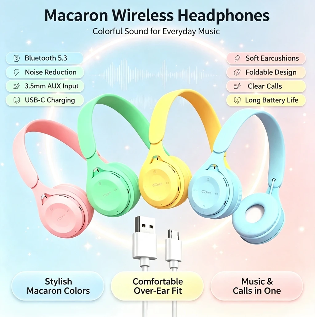 Fones de Ouvido Bluetooth 5.0  - Anc Wireless Over Ear Headphones avaliação e preço