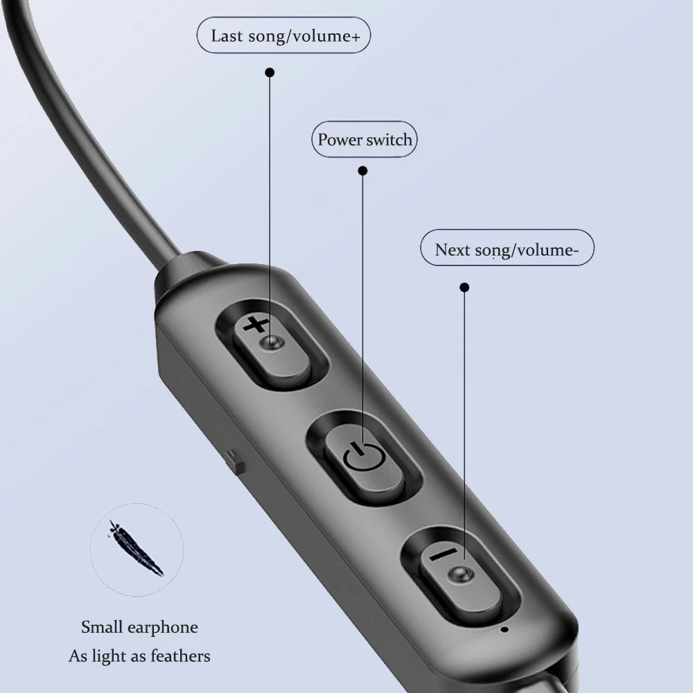 Fones de ouvido sem fio, com b - Magnetic Neckband Sports Earphones avaliação e preço