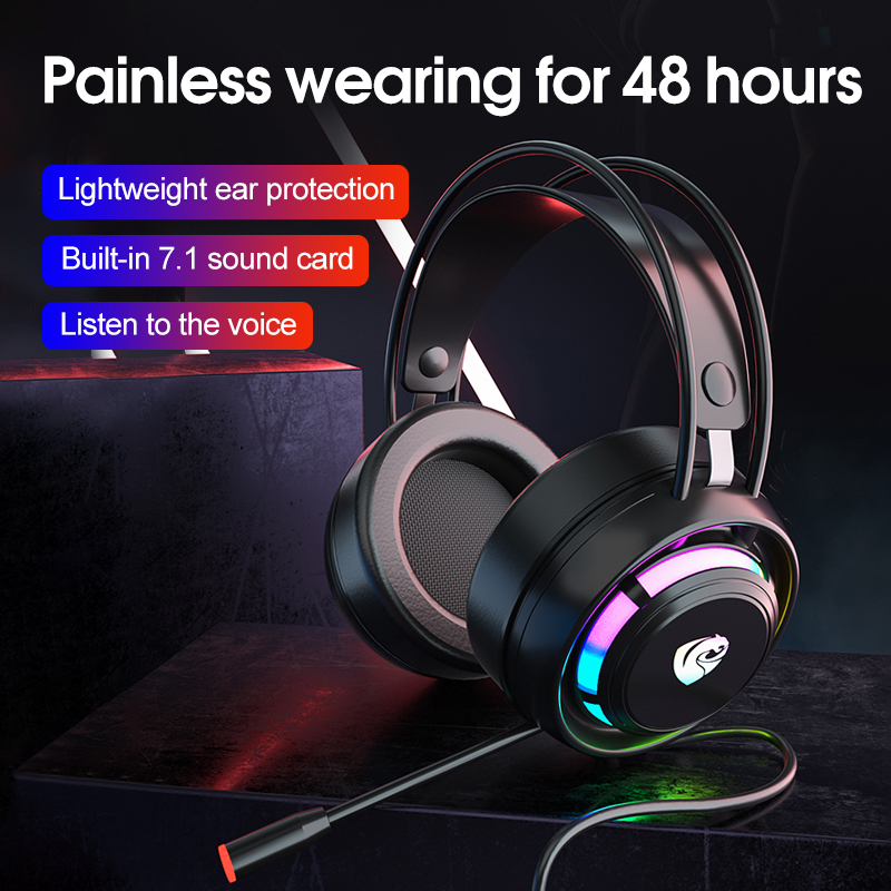 Fone de Ouvido Gamer PSH-300 7 - Gaming Headset With Mic Rgb avaliação e preço