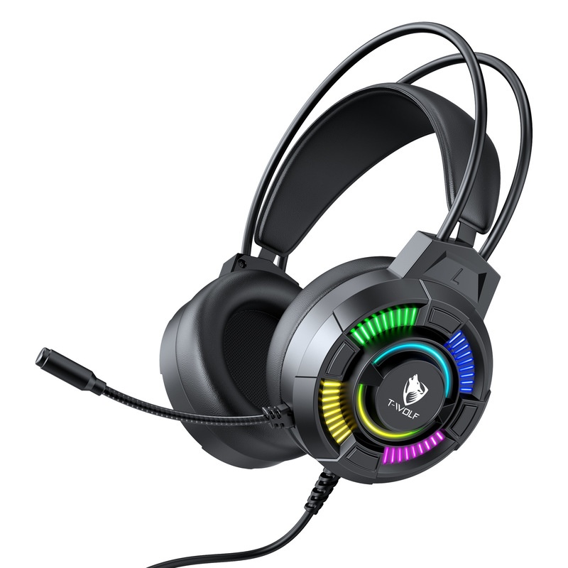 Fone de Ouvido Gamer T-Wolf H1 - Gaming Headset With Mic Rgb avaliação e preço