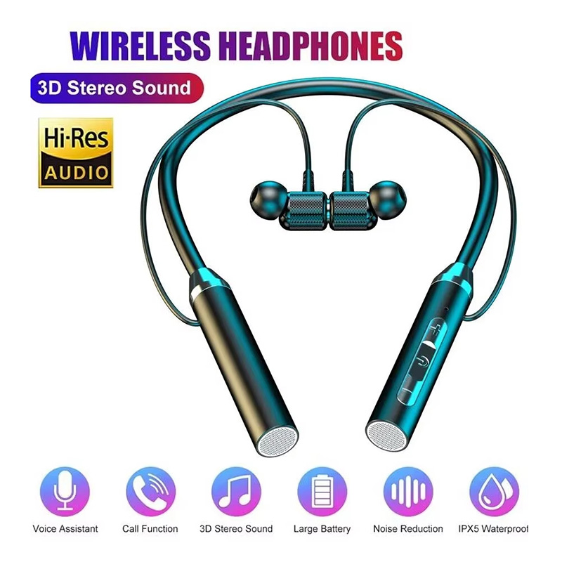 Fones de Ouvido Bluetooth 5.0  - Magnetic Neckband Sports Earphones avaliação e preço
